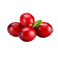 AI generated Cranberry isolated on transparent background png