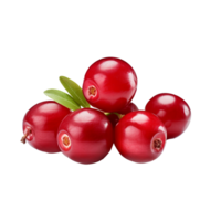 AI generated Cranberry isolated on transparent background png