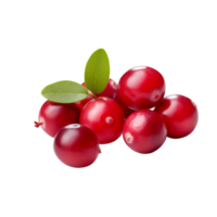 AI generated Cranberry isolated on transparent background png