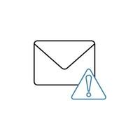 spam concept line icon. Simple element illustration. spam concept outline symbol design. vector