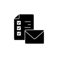 mailing list concept line icon. Simple element illustration. mailing list concept outline symbol design. vector