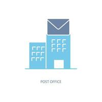 post office concept line icon. Simple element illustration. post office concept outline symbol design. vector