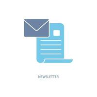 newsletter concept line icon. Simple element illustration. newsletter concept outline symbol design. vector