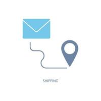 shipping concept line icon. Simple element illustration. shipping concept outline symbol design. vector