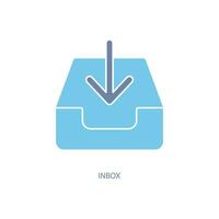 inbox concept line icon. Simple element illustration. inbox concept outline symbol design. vector