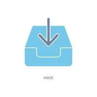 inbox concept line icon. Simple element illustration. inbox concept outline symbol design. vector