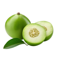 AI generated Feijoa isolated on transparent background png