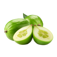 ai gegenereerd feijoa geïsoleerd Aan transparant achtergrond png