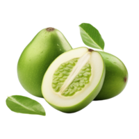 AI generated Feijoa isolated on transparent background png