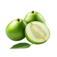 AI generated Feijoa isolated on transparent background png