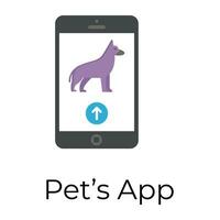 Trendy Pets App vector