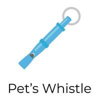 Trendy Pets Whistle vector