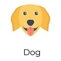 Trendy Dog Concepts vector
