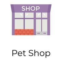 Trendy Pet Shop vector
