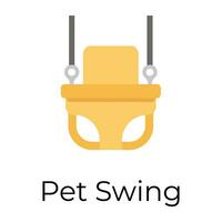 Trendy Pet Swing vector