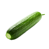 AI generated Fresh cucumber isolated on transparent background png