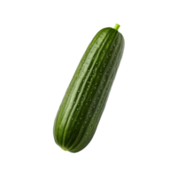 AI generated Fresh cucumber isolated on transparent background png