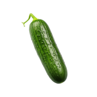 AI generated Fresh cucumber isolated on transparent background png