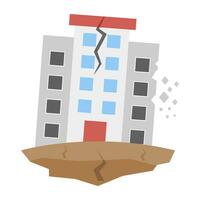 Trendy Earthquake Concepts vector