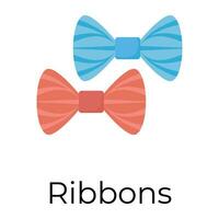 Trendy Ribbon Concepts vector