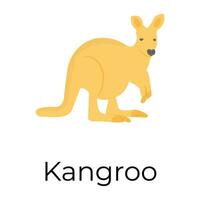 Trendy Kangaroo Concepts vector