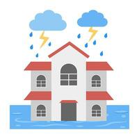 Trendy Thunderstorm Concepts vector