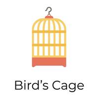 Trendy Cage Concepts vector