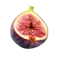 AI generated Fig isolated on transparent background png