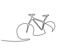 bicycle vehicle transportation simple line art design vector