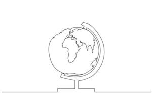 geography globe lesson object line art design vector