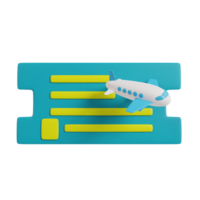 Travel holiday 3d icon render png