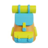 Travel holiday 3d icon render png