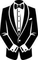 Tuxedo Suit Jacket vector