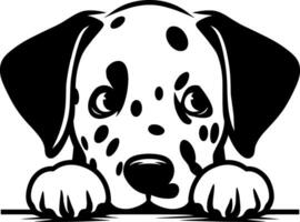 Peeking Dalmatian Puppy Dog vector