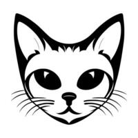 Cute cat vector black and white cartoon character design collection. White background. Pets, Animals.