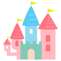 castelo desenho animado clipart png