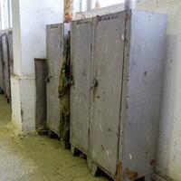 Instrumental iron lockers in the production room photo