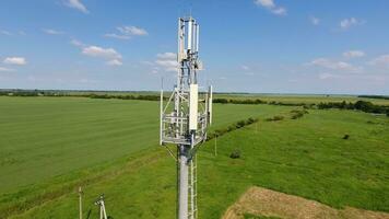 Cellular tower. Equipment for relaying cellular and mobile signal photo