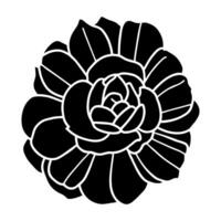 Hand drawn simple flower illustration vector