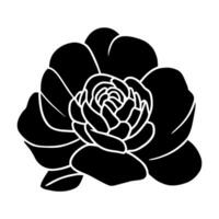 Hand drawn simple flower illustration vector