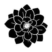 Hand drawn simple flower illustration vector
