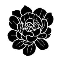 Hand drawn simple flower illustration vector