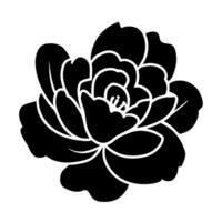 Hand drawn simple flower illustration vector