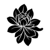 Hand drawn simple flower illustration vector