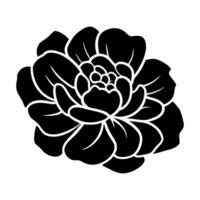 Hand drawn simple flower illustration vector