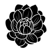 Hand drawn simple flower illustration vector