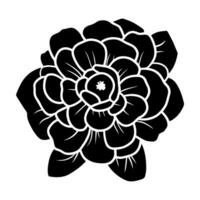 Hand drawn simple flower illustration vector