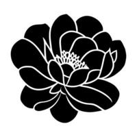 Hand drawn simple flower illustration vector