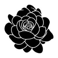 Hand drawn simple flower illustration vector