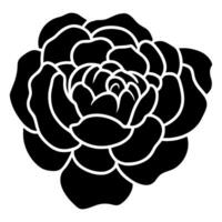 Hand drawn simple flower illustration vector